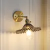 Laiton cuivre verre mur LED lampe Vintage chambre salle de bain miroir lumière nordique Edison applique murale lumières éclairage à la maison Luminaire