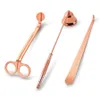 Ljus tillbehör Presentförpackning 3 i 1 set Rostfritt stål Candle Bell Snuffers Wick Trimmer Candle Wick dipper 3pcs / set rra2575