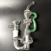 Mini Recycler Glass Water Bong Glass Bongs vattenrör Bubbler Rör vattenbongar