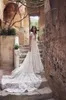 Dreamy A Line Wedding Dress V Neck Crystal Backless Lace Applique Short Sleeves Wedding Dresses Sweep Train Boho Bridal Gowns