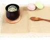 Tea Coffee Cup Pad Square Round Durable Drinking Cup Mat Placemats Decor Home Table Heat Resistant Wood Coasters