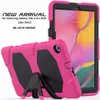 Bags Universal Soft Silicon Tablet PC Case For Samsung Galaxy Tab T510 T350 T380 T550 Military Extreme Heavy Duty Kickstand Shockproof