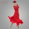 Стандартные бальные танцевальные платья 2019 высокое качество кружева фламенко танцующая юбка женские дешевые сцены вальс бальное платье1