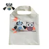 Cartoon Owl Shopping Bag Foldbara livsmedelsväskor Tote Owl Shape Shopping Väskor Återanvändbar vattentät förvaringsväska Köksorganisation G7700398