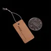 1000 PCS / Tamanho do lote 2x4cm Etiqueta de preço retangular Laço de etiqueta de corda Roupas de jóias Exibição de mercadoria preço de papel cartão de papel