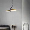 Modern LED Pendant Light Nordic Bedroom Living Room Study Restaurang Hängande Lampor Enkel Kreativ Round Lights Fixture Chandelier Decor Myy