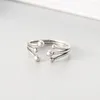 925 sterling sterling Silver Toe Ring for Women Eyometric Open Rings Finger Finger Rings Fine Conganting Jewelry Gift Wholesale YMR374