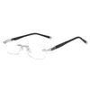 Reading Glasses Anti Blue Light Portable Rimless Readers Unisex-Adult