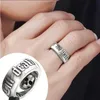 10pcs 'Till Death Do Us Part' Hip Hop Men's Fashion Alloy Skull Ring Engagement Jewelry Rings Size 6-13 G-20