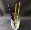 Multi-Helix-Saugrohr Großhandel Glas-Shisha, Glas-Wasserrohranschlüsse, kostenloser Versand