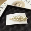 Fashion C Pearl Hair Clips Classic Hairpins Liu Hai Clamp Fashionable Duck Mouth Side Clip för Dam Favorit Huvudbonader Fashionable Smycken VIP Presenter