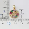 Gold Color Initial Multicolor CZ Necklace Charm Letter Necklace Name Jewelry For Women Accessories Girlfriend Gift258n