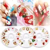 Kerstmis 3D Nail Art DIY Rhinestones Glitters Acryl Steentjes Voor Nagels Manicure Nail Art Decoratie in wiel