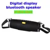 TG176 Portable Bluetooth Speaker Wireless Column with FM Radio LED Alarm Clock USB TF Music Boombox Subwoofer Speakers for Computer