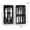 Nail Clippers 8Pcs Stainless Steel Nail Clippers Scissors Suit Set Kits Manicure Stainless Steel Art Women Fashion Dec