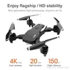 Çift kamera drone 4K 1080p 720p mini katlanır sabit yükseklikte uçak jest po dört eksen hava uzaktan kumanda helikopteri drones3363558