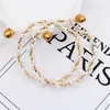 Hoop Huggie Simple Gold Color Big Earring For Women Statement Fashion Vintage Sieraden Accessoires Large Circle Round Pearl -oorbellen 1