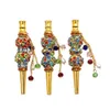 Handmade Smoking Pipe Alloy Hookah Mouthpiece Colorful Diamond Arab Shisha Narguile Filter Accessories Tips