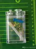 Platt Transparent Pot Glas Bongs Tillbehör, Glas Rökpipor Färgrik Mini Multi-Colors Handrör Bästa Sked Glas
