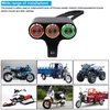 Motorcycle 7/8" Three-position Handlebar Switch Aluminum Alloy Self-locking Self-reset Button ON OFF Start Switches LED Light Kit