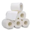 10 Rolls Tuvalet Kağıdı Kağıdı 4 Katmanlar Ev Banyo Tuvalet Kağıdı Rulo Toplu İlköğretim Odun Hamuru Tuvalet Kağıdı Doku Rulo FS9504 7339044