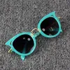 إكسسوارات الأطفال العلامة التجارية Cat Eye Sun Sunglasses Cute Baby UV400 Garses Shades