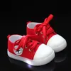 New 2018 LED shoes children Spring/Autumn running lace up kids sneakers high quality glowing fashion baby girls boys shoes