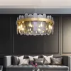 포스트 모던 펜던트 조명 유리 조명 고급스러운 거실 램프 디자이너 창조적 인 홈 장식 조명 유리 레스토랑 램프 G9 램프