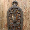 2 Pieces Candle Holders Cast Iron Vintage Brown Wall Mount Candle Holder Candlestick Home Wedding Hanging Metal Decoration Tealigh309H