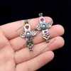 Rainbow Color Religious Cross Oyster Pearl Cage Bead Cage Pendant Lockets for Essential Oil Diffuser Jewelry Making