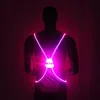 Motocycle Racing Vêtements Ly 1pcs Light Up LED Gilet Réfléchissant Ceinture De Sécurité Sangle Nuit Courir Cyclisme Glow SD6691