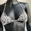 Andere Stonefans Neue Sexy Strass Körperkette Harness Schmuck für Frauen Charm Bling Körper Bikini Kette Bralette Unterwäsche Schmuck