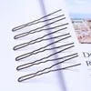 40pcs 6cm U Shape Hair Clips Bobby Pins For Women Girls Bride Hair Styling Accessories Black Gold Brown Hairpins Metal Barrettes SH190729