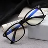 Wholesale- Metal Glasses Frame Retro Woman Men Reading Glass Frame UV Protection Clear Lens Computer Eyewear Eyeglass