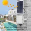 Edison2011 Novo 80 LED Holofote solar PIR Sensor de movimento Segurança externa Lâmpada de parede solar para jardim Quintal Street Pathway 2029182341