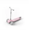 Mitu Kinderroller mit 3 Rädern, mehrfacher Sicherheitsschutz, Doppelfeder-Schwerkraftlenksystem für Kinder von 3 bis 6 Jahren – Pink