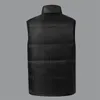 Men's Vests Men Cotton Down Vest Winter Thermal Mens Sleeveless Jacket Outerwear Father Waistcoat With Velvet