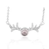 Fashion- I love you, projection necklace memory pendant, customizable necklace pendant