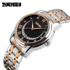 Skmei Business Mens Watches Top Brand Luxury rostfritt stål Strap Waterproof Watch Quartz armbandsur Relogio Masculino 9122343R