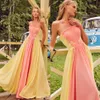 Walone New Fashion A Line Prom Dresses Strapless Lace Ruffle Floor Length Pleats Evening Gowns Special Occasion Dress Formal Dress Custom