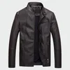 2019 Brand Clothing Men's Leather Jackets Autumn Winter Thick Coats Men Velvet Faux Biker Motorcycle Jacket Warm Male Outerwear