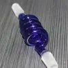 Partihandel Twist 14mm 18mm Glas Drop Down Adaptrar Kvinna Man 14mm Olja Reclaim Ash Catcher Glas för oljeplattor Glas Bongs