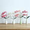 2019 Gorąca Sprzedaż Prawdziwe Dotyk Wystrój Domu Sztuczne Phalaenopsis Orchidea Kwiatu Układ Małe Bonsai Rośliny Z Ceramicznym Kwiatem