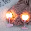 Amour coeur LED Table lumière USB charge luminosité réglable tactile nuit lampe pour enfants chambre chambre nouvel an décoration