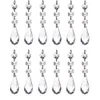 30pcs Clear Acrylic Crystal Diamond Octangle Beads Pendant Strand Curtain Wedding Party Decoration Hanging Light Drop Ornament342R