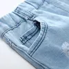 Çocuklar Kot Şort Bebek Erkek Delik Kısa Pantolon Açık Mavi Denim Şort Rahat Çocuk Plaj Pantolon Yaz Çocuk Giyim Ücretsiz Nakliye DHW3317