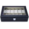 Whole2016 Nytt mode 12 Gids Leather Watch Box Jewelry Dispay Box Watches Case Smyckelagring Organiserad Cajas Para Relojes5993127