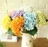 Hortensia artificielle gratuite Big Flower 7.5 Fake White Wedding Flower Bouquet pour table centres de table décorations Livraison gratuite