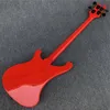 rouge gros sur mesure 4 cordes 4003 guitare basse, choix de touche palissandre noir et matériel électrique basse, fournir la personnalisation