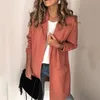 2019 vrouwen geul lente nieuwe losse effen kleur jassen vrouwen dunne stijl femme winddichte zakken slanke straatkleding plus size1